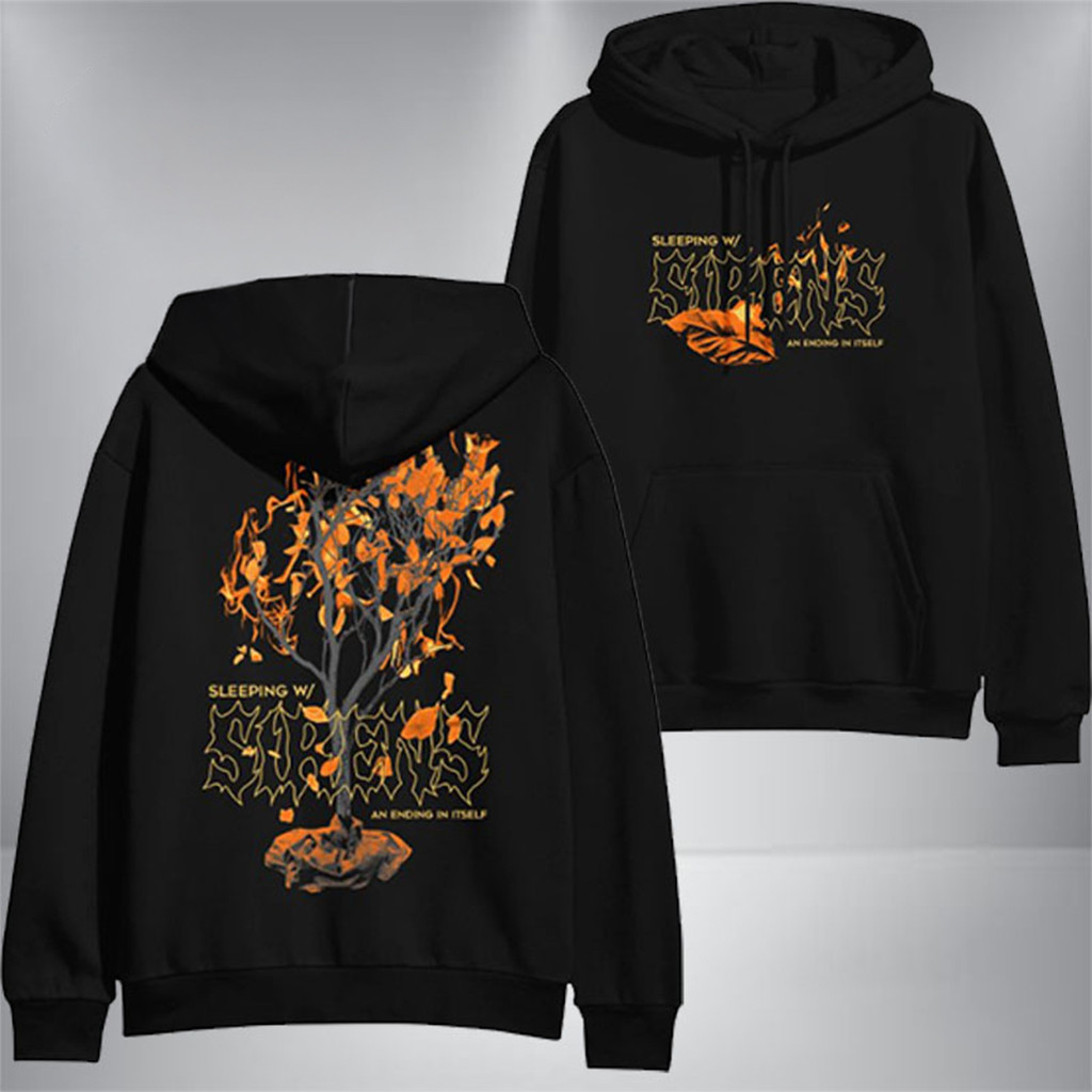 Sleeping Sirens An Ending In Itself 2026 Fiery Tree Hoodie Sleeping With Sirens Merch Gifts