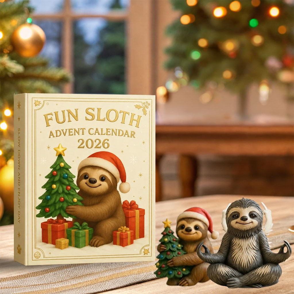 Sloth Christmas Advent Calendar 2026 24 Days Of Xmas Ornaments Gifts For Sloth Lovers