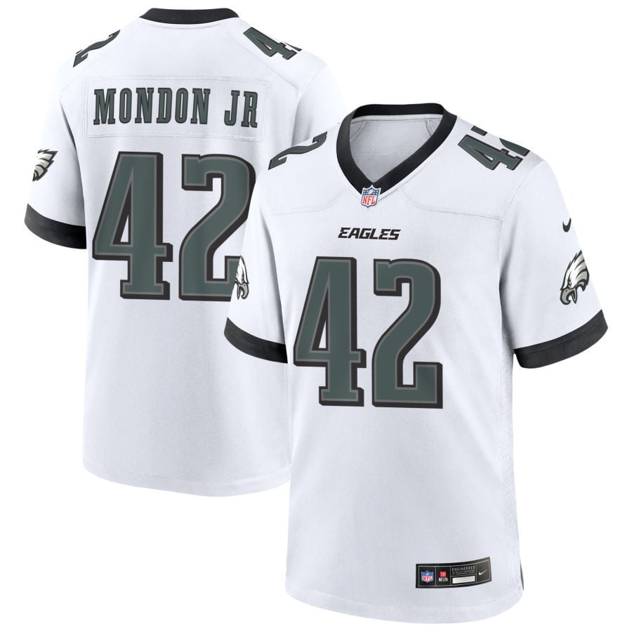 Smael Mondon Sr Philadelphia Eagles 2025 Game Jersey - White