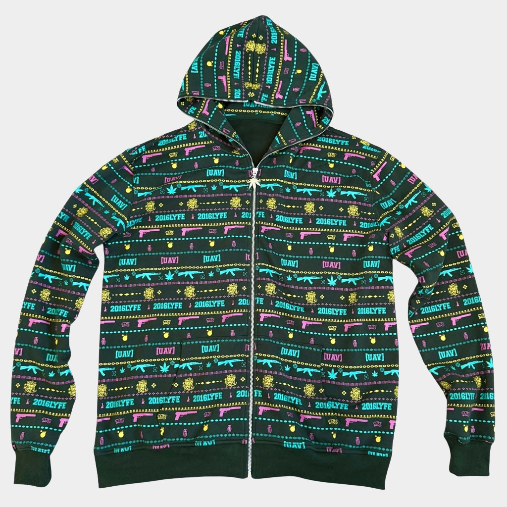 Smokedope2016 Merch 2026 Smokedope2016 2016Lyfe UAV Zip Hoodie Gift For Rap Fans