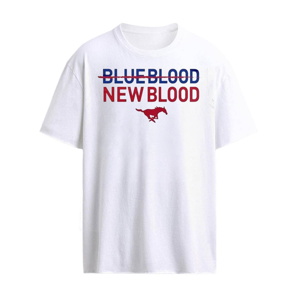 SMU Mustangs Blue Blood New Blood 2026 Season T-Shirt