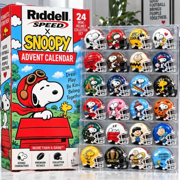 Snoopy Advent Calendar 2026 Football Helmet Christmas Ornament Snoopy Merch Gift For Xmas - Image 2