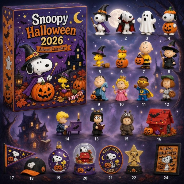 Snoopy Movie Peanuts Halloween 2026 Advent Calendar Snoopy Merch Spooky Gift For Son - Image 2