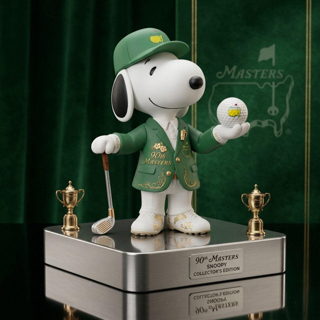 Snoopy Peanuts The Masters Augusta National Golf Tournament 90Th 2026 Pop Figure Golfer Gifts