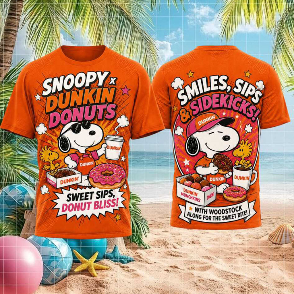 Snoopy X Dunkin Donuts Sweet Sips Donut Bliss Shirt Dunkin Donuts Merch Gift For Friends