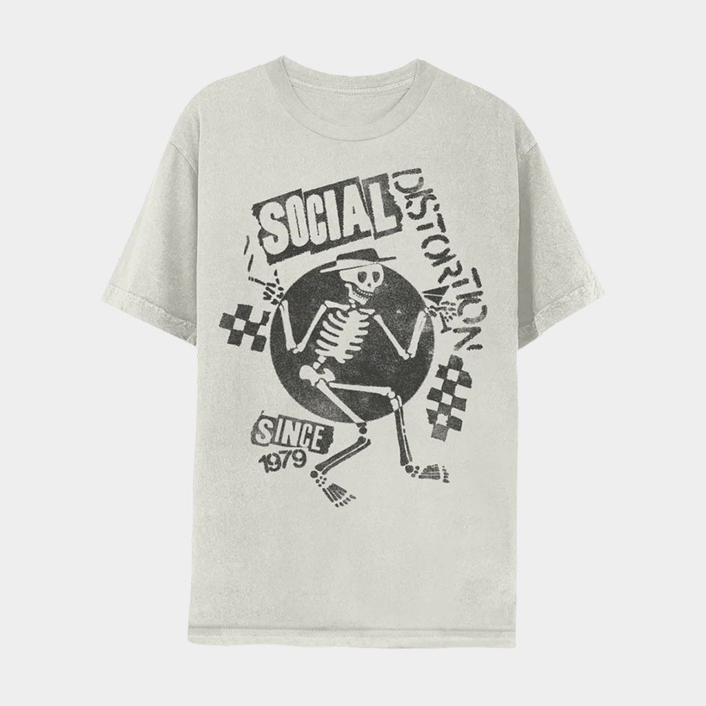 Social Distortion Merch 2026 Speakeasy Checkered Skelly T-Shirt Social Distortion Shirt For Fan