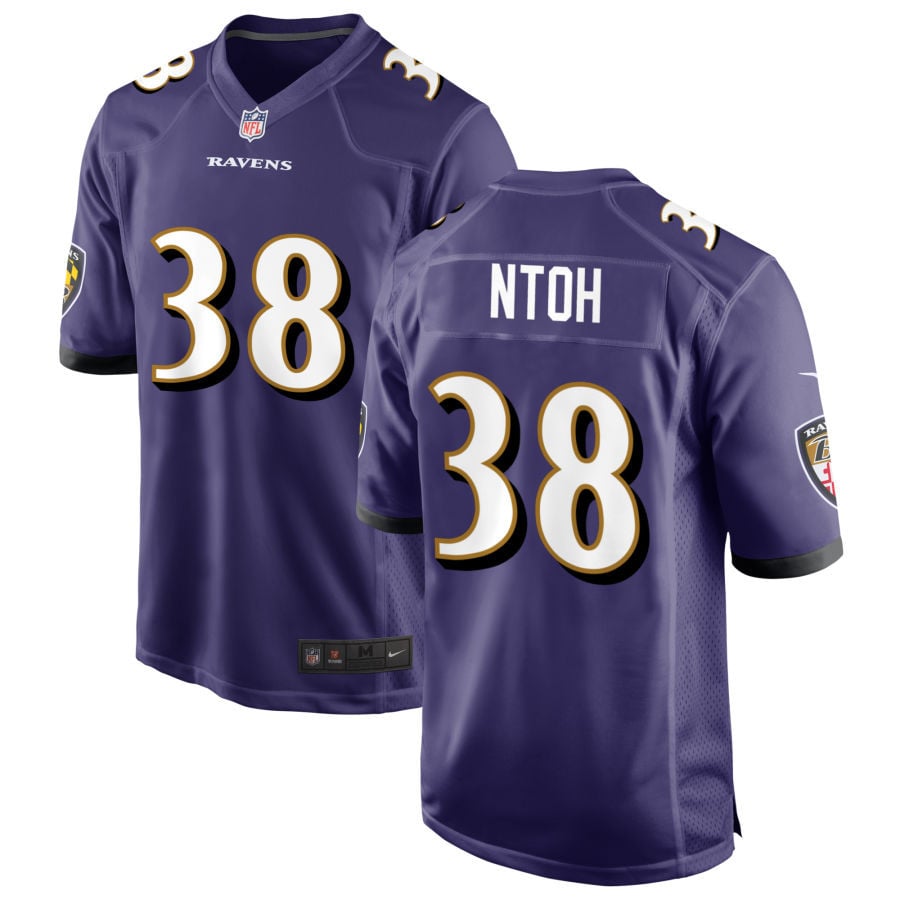 Sone Ntoh Baltimore Ravens 2025 Game Jersey - Purple
