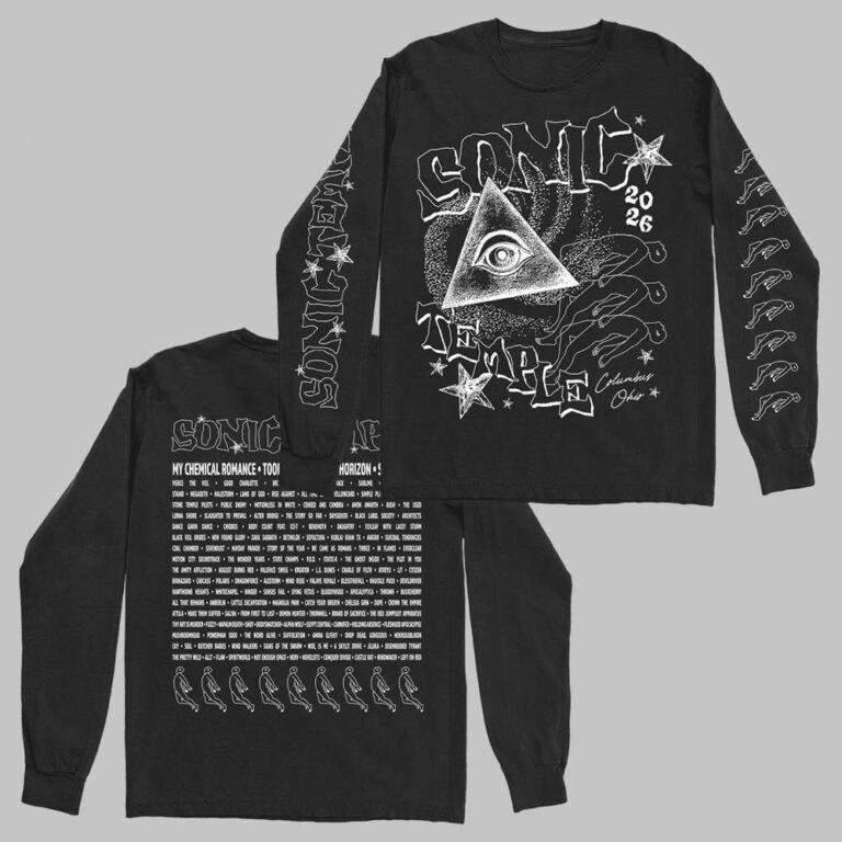 Sonic Temple 2026 Festival Merch In Columbus Ohio At Art And Music Festival On May 14 -17 2026 Ascend Long Sleeve