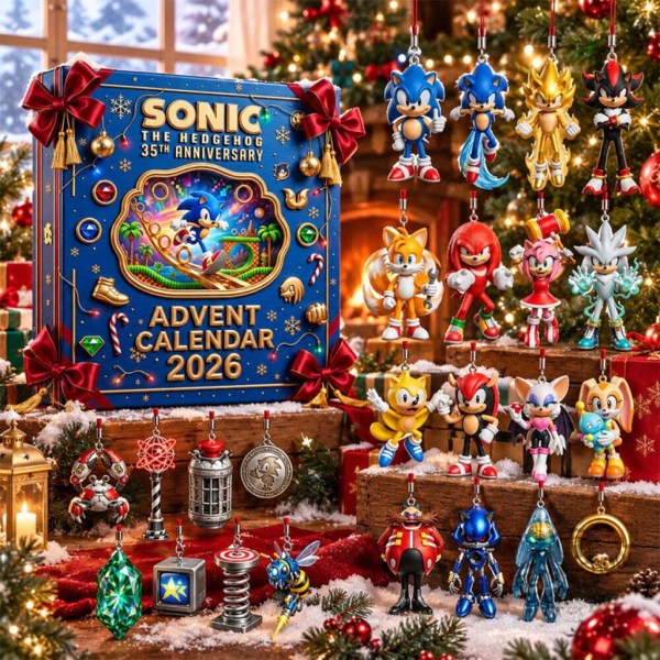 Sonic the Hedgehog 35th Anniversary Advent Calendar 2026 Christmas Ornaments Decor Ideas - Image 2