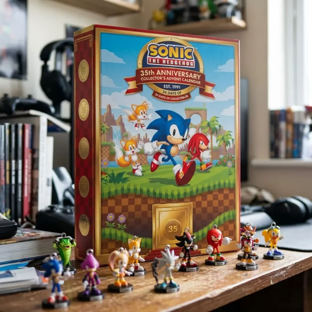 Sonic The Hedgehog 35th Anniversary Advent Calendar Christmas Ornaments Holiday Home Decor