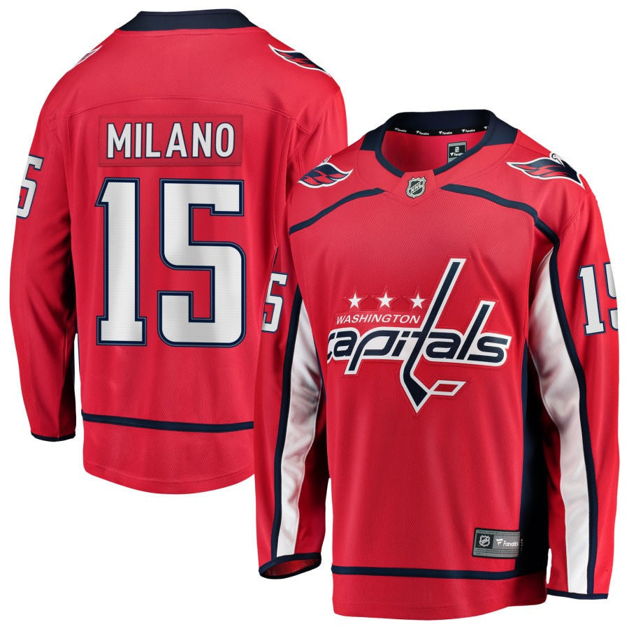 Sonny Milano Washington Capitals 2025 Home Jersey - Red 1 Sonny Milano Washington Capitals 2025 Home Jersey - Red