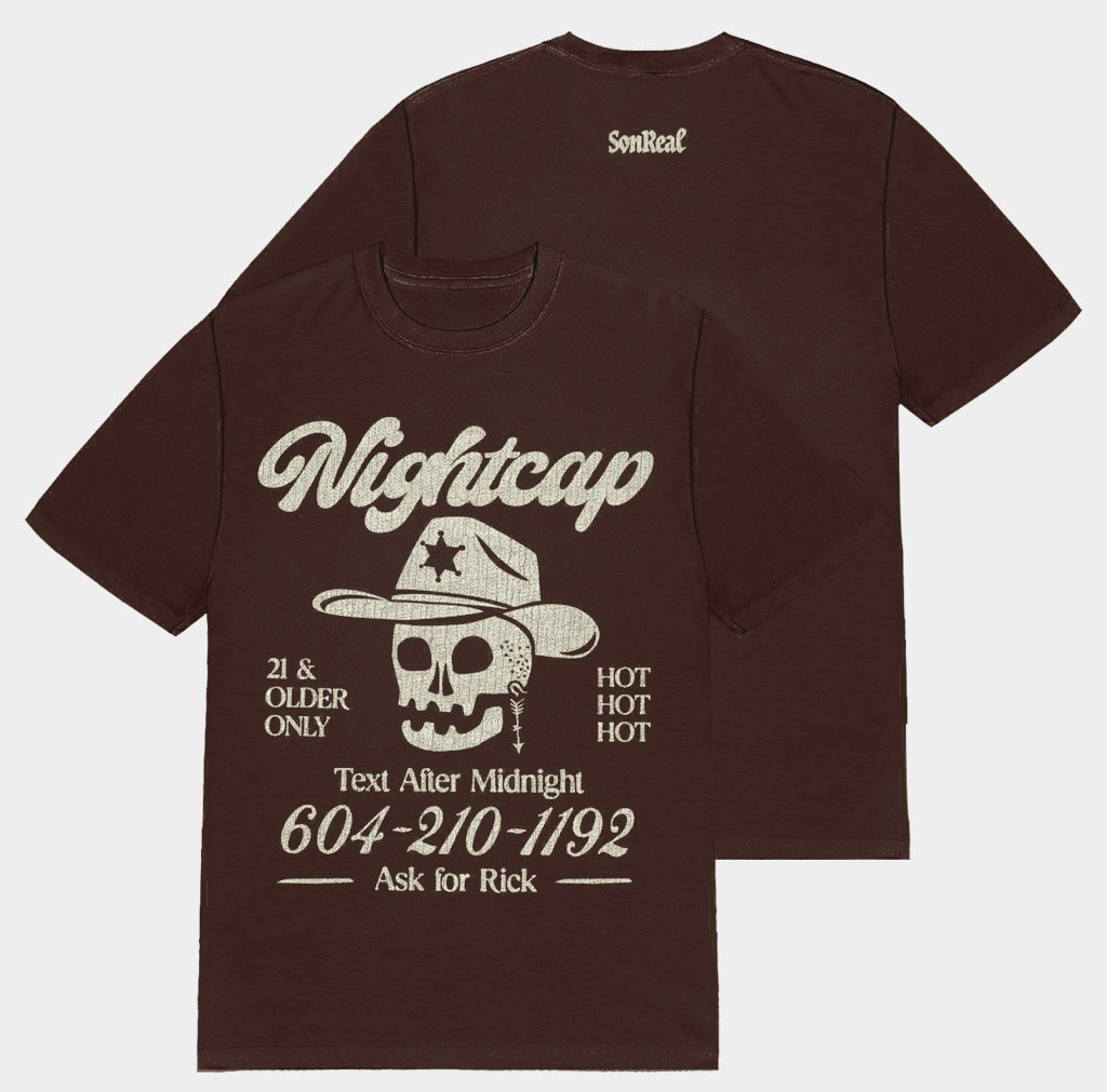 SonReal Merch 2026 Nightcap T-Shirt Father's Day Gifts For Rapper Fans