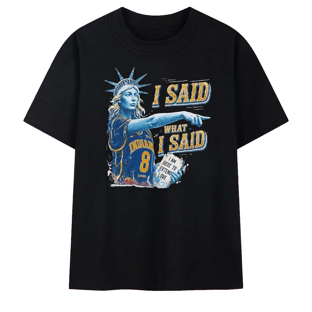Sophie Cunningham Indiana Fever I Said What I Said T-Shirt Sophie Cunningham Pointing Shirt