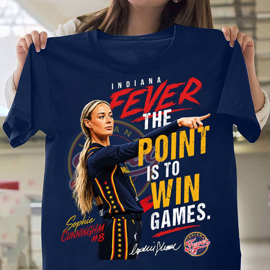 Sophie Cunningham Merch The Point Is To Win Games T-Shirt Funny Basketball Fan Gifts