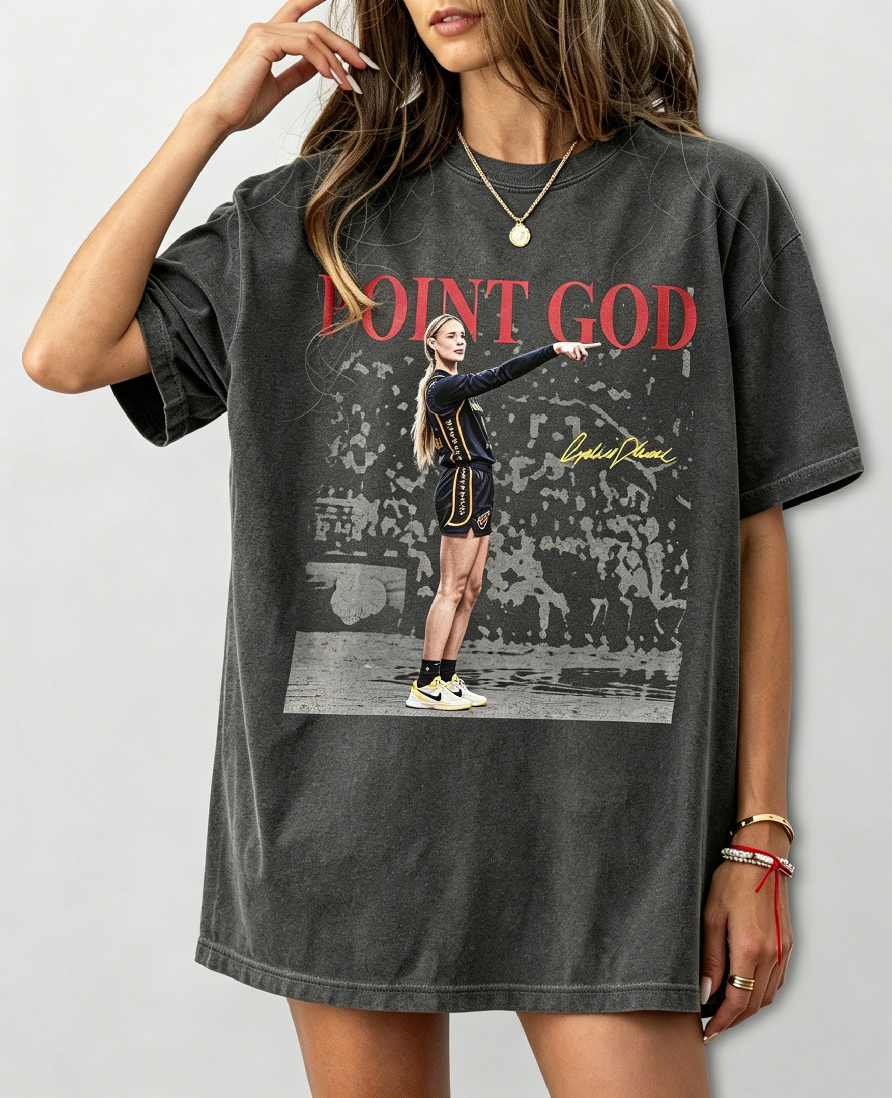 Sophie Cunningham Pointing Shirt God Of Point Guards Graphic Basketball T-Shirt Fans Gifts
