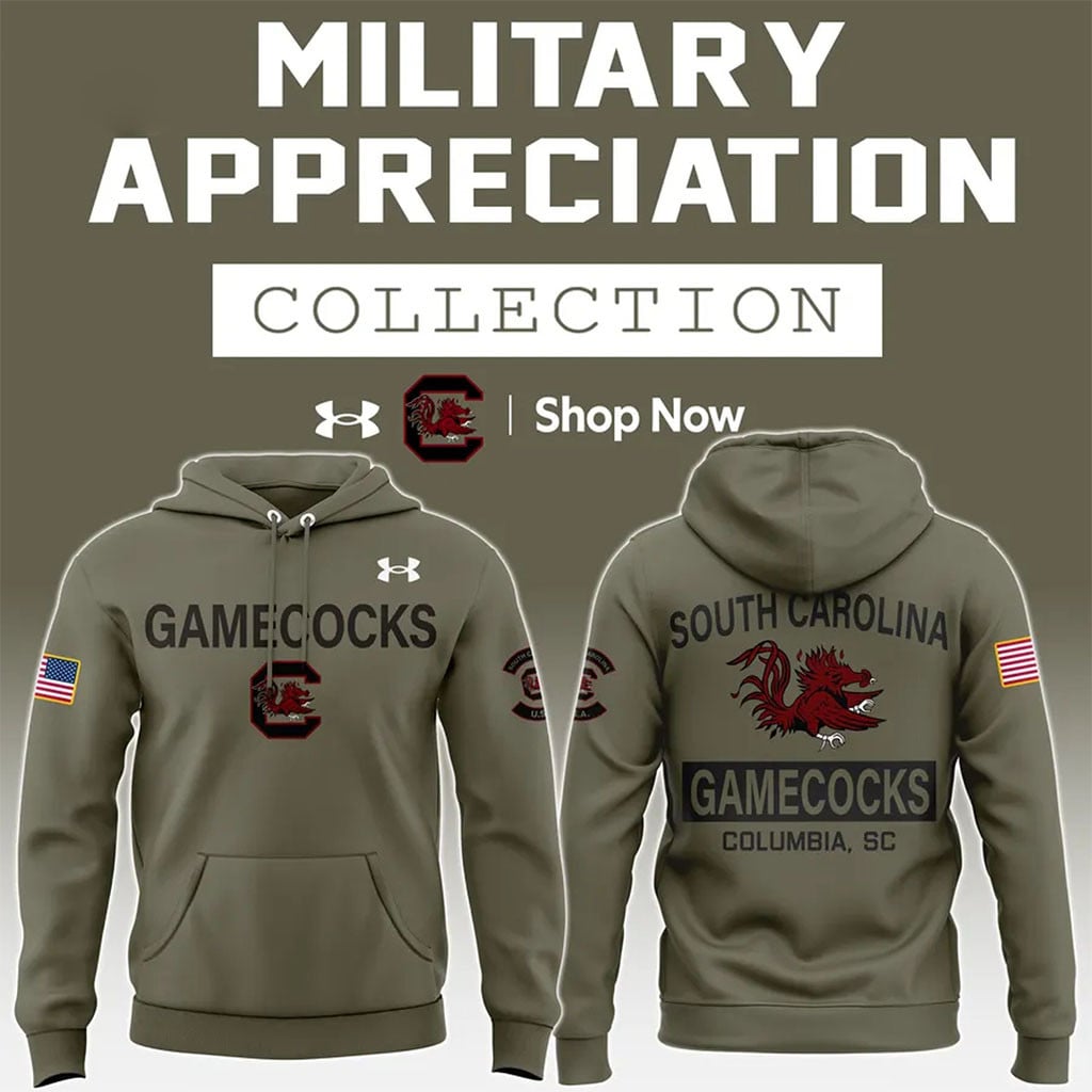South Carolina Gamecocks Football Military Appreciation Hoodie Gamecocks Merch Fan Gifts