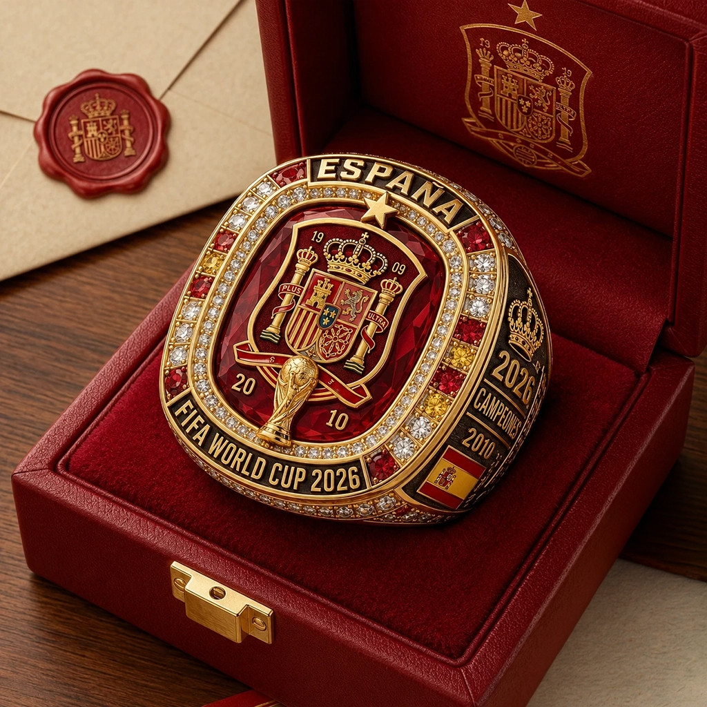 Spain National Football Team FIFA World Cup 2026 Champions Championship Ring Spain Fan Gifts