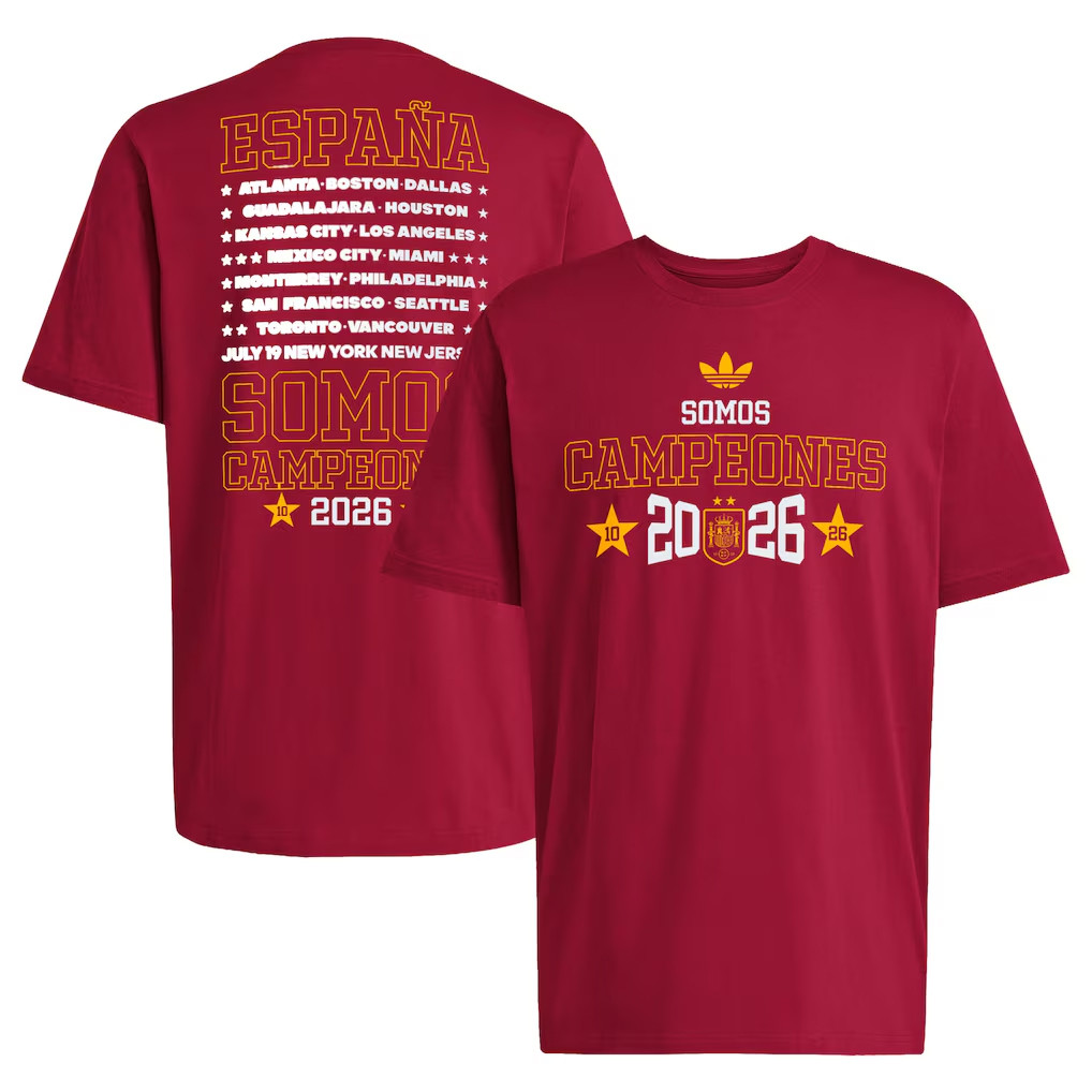 Spain World Cup Champions Merch 2026 Somos Campeones T-Shirt Spain Champions Shirt Red