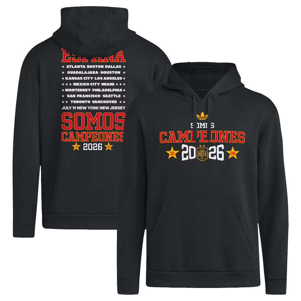 Spain World Cup Champions Merch 2026 Spain National Team Somos Campeones Hoodie Black Fan Gifts