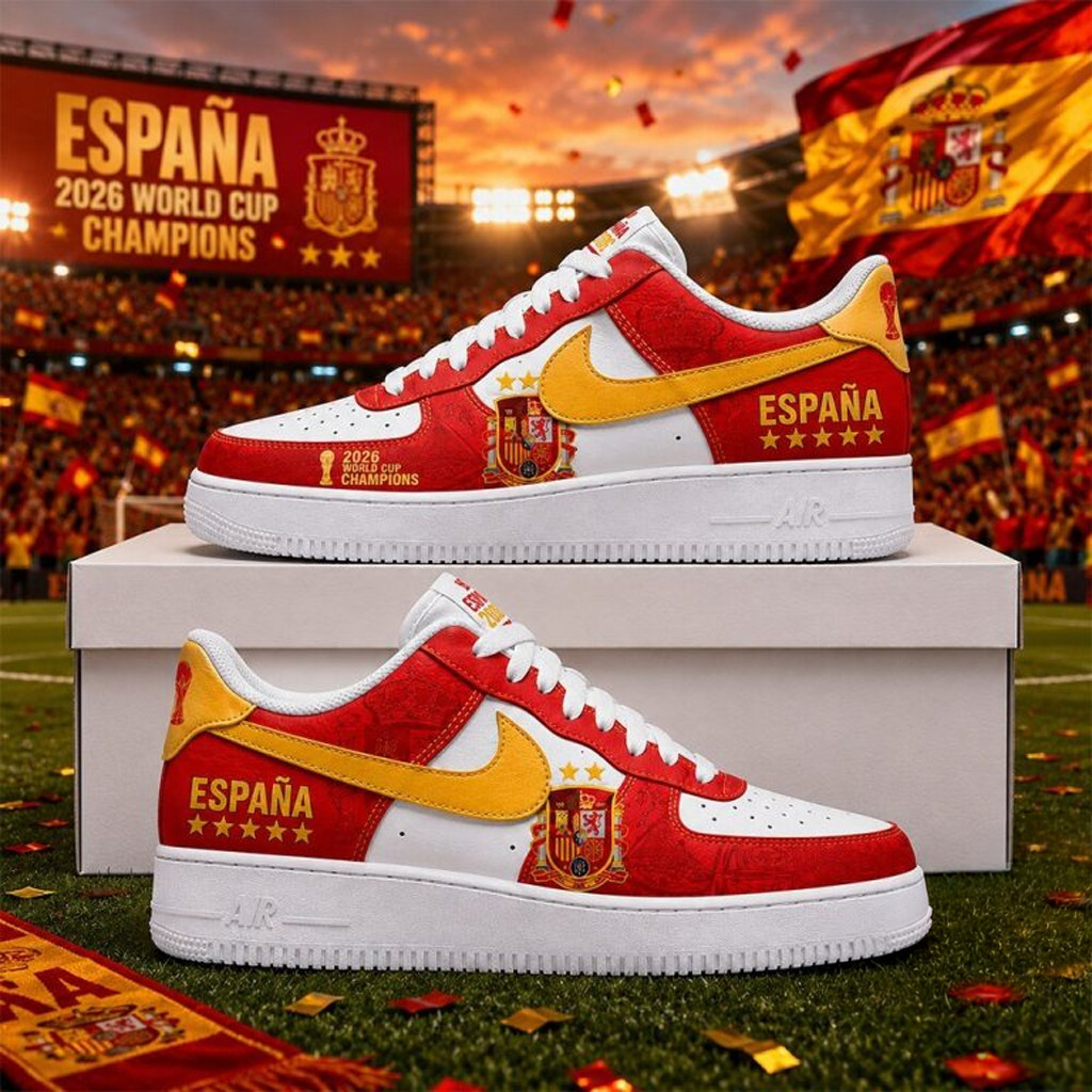 Spain World Cup Champions Merch Spain 2026 World Cup Champions Shoes Sneakers Gifts For Fans