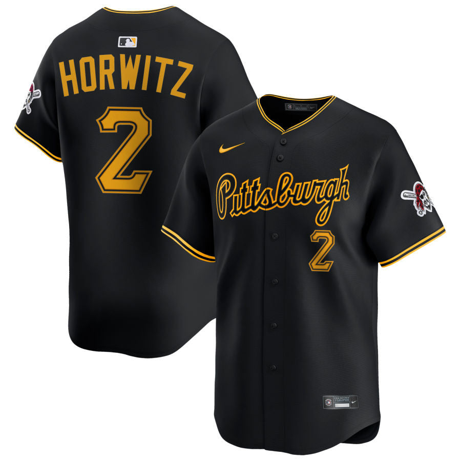 Spencer Horwitz Pittsburgh Pirates 2025 Alternate Limited Jersey - Black