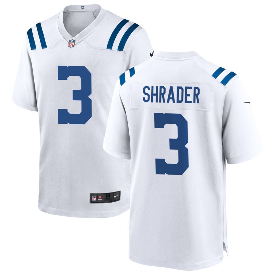 Spencer Shrader Indianapolis Colts 2025 Game Jersey - White
