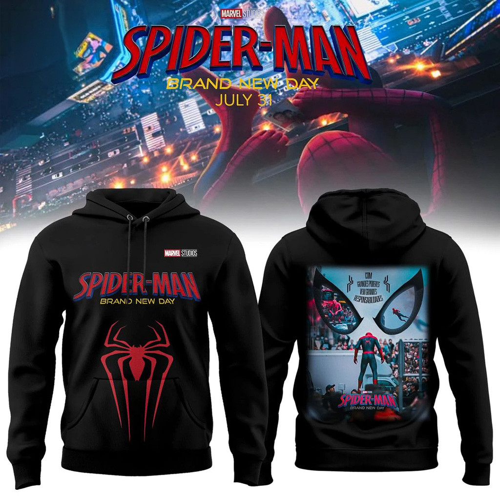 Spider Man Brand New Day 2026 Hoodie Spider Man Merch Best Gifts For Son