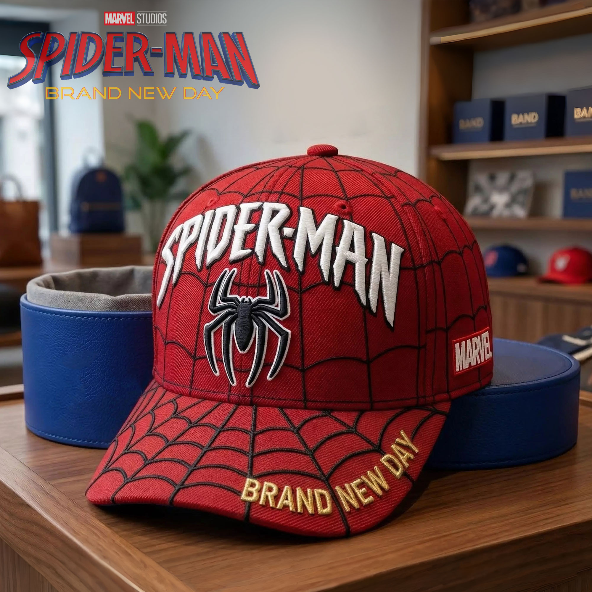 Spider Man Brand New Day Hat Embroidered Spider Man Hat Gifts For Son
