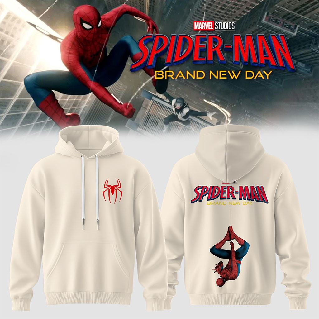 Spider-Man Brand New Day Hoodie 2026 Spider-Man Merch Marvel Fan Hoodie Gift For Brothers
