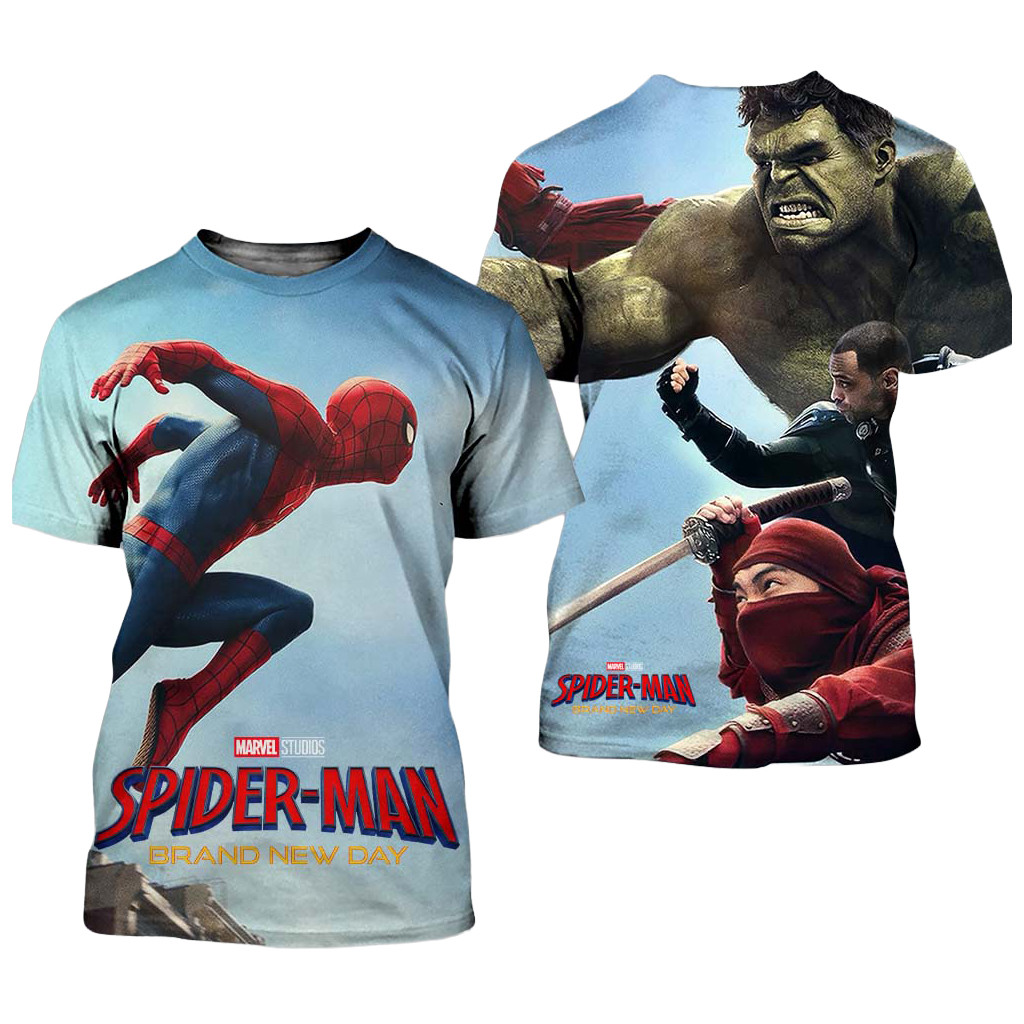 Spider-Man Brand New Day New Poster Spider Man Vs Hulk Scorpion And The Hand T-Shirt Gifts
