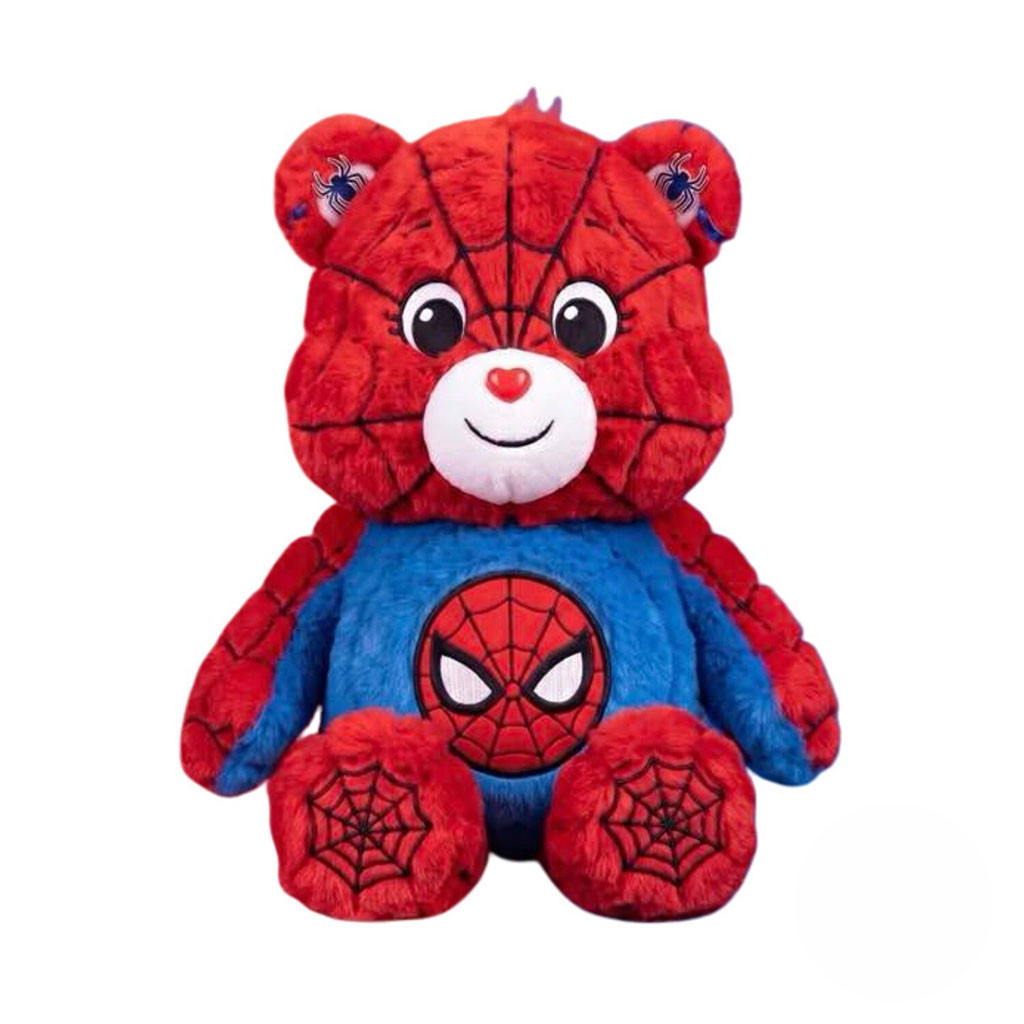 Spider Man Care Bear Plush Pillow Marvel Collectible Spider Man Merch Gift For Superhero Fans