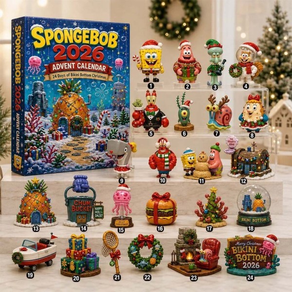 SpongeBob SquarePants 2026 Advent Calendar Christmas Gifts For Friends - Image 2