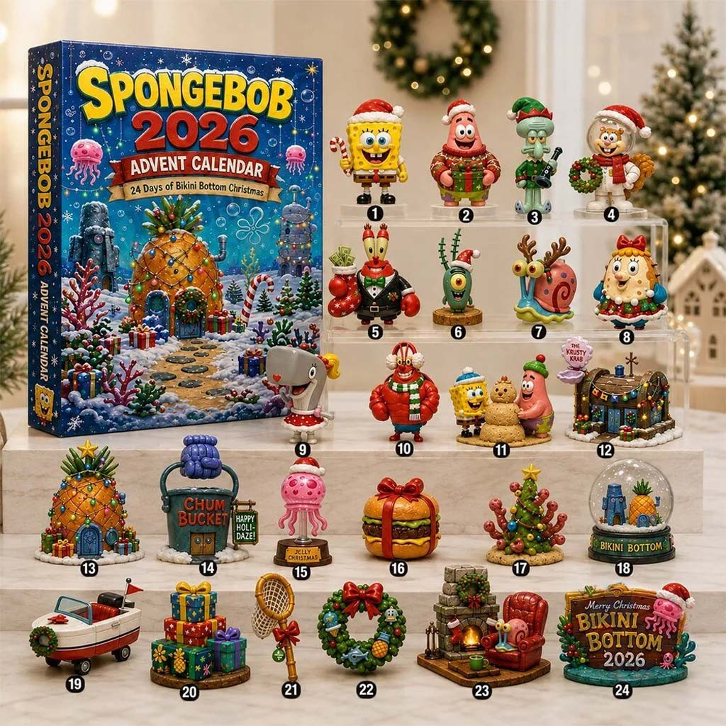 SpongeBob SquarePants 2026 Advent Calendar Christmas Gifts For Friends