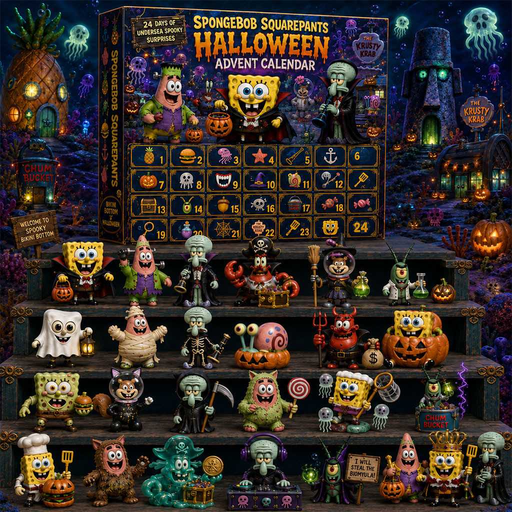 SpongeBob SquarePants Halloween Advent Calendar 24 Days Of Undersea Spooky Surprises Gifts
