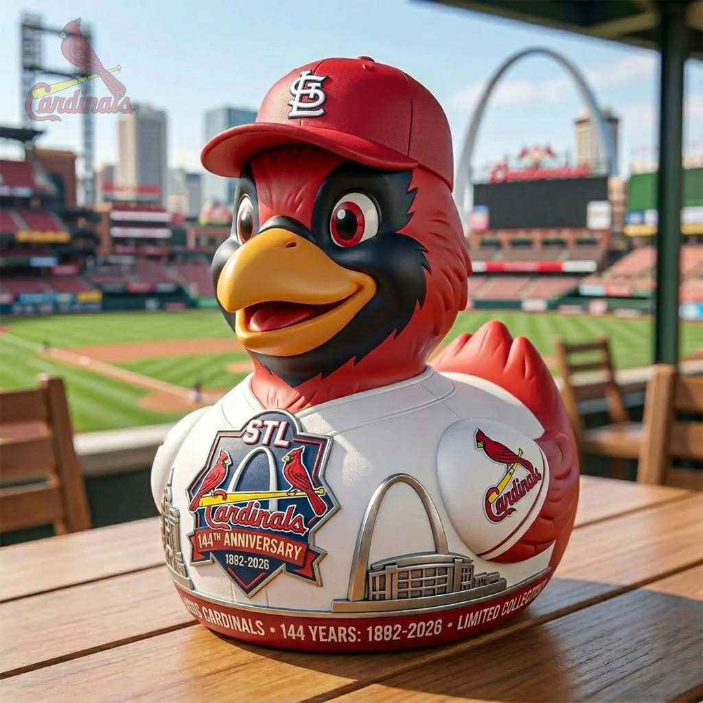 St Louis Cardinals 144th Anniversary 1882 2026 Duck  St Louis Cardinals Merch Baseball Fan Gift