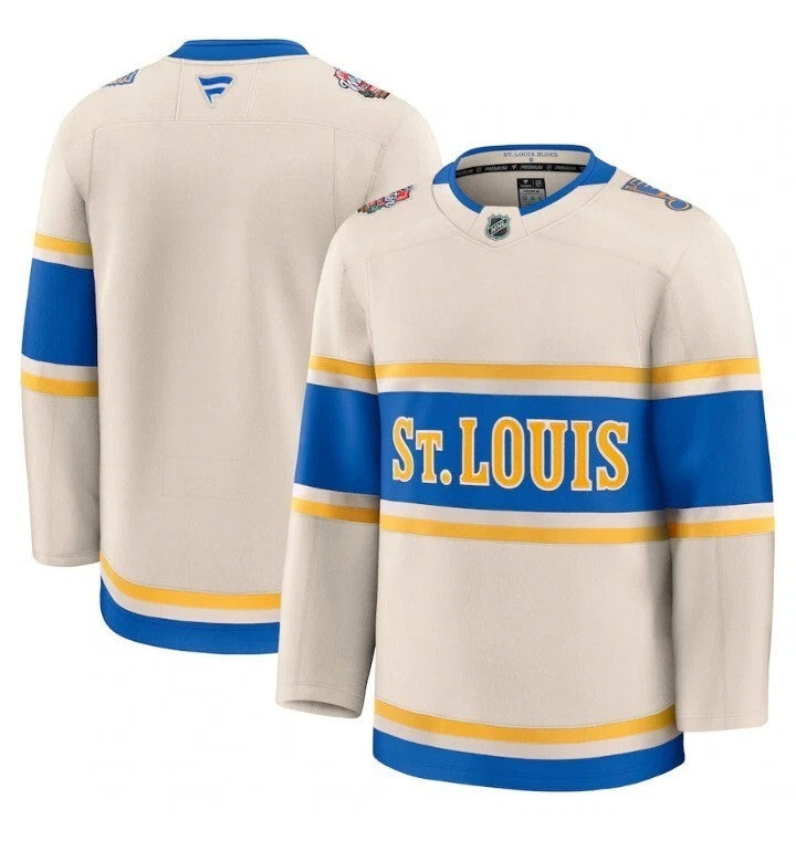 St. Louis Blues 2025 Winter Classic Premium Jersey - Beige 1 St. Louis Blues 2025 Winter Classic Premium Jersey - Beige