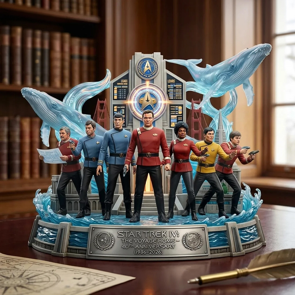 Star Trek IV The Voyage Home 40th Anniversary Collectible Acrylic Plaque Star Trek Merch Decor