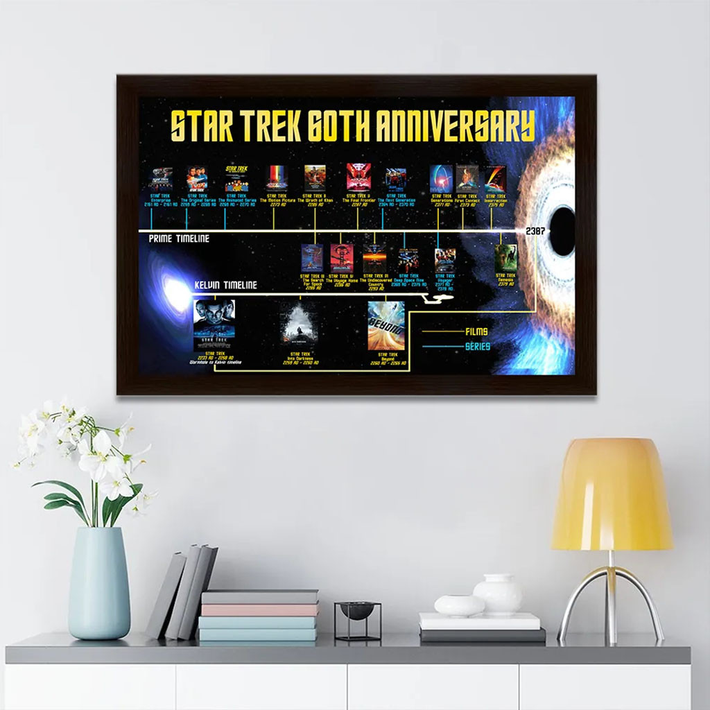 Star Trek Merchandise 60th Anniversary 2026 Poster Wall Art Gifts For TV Series Fans