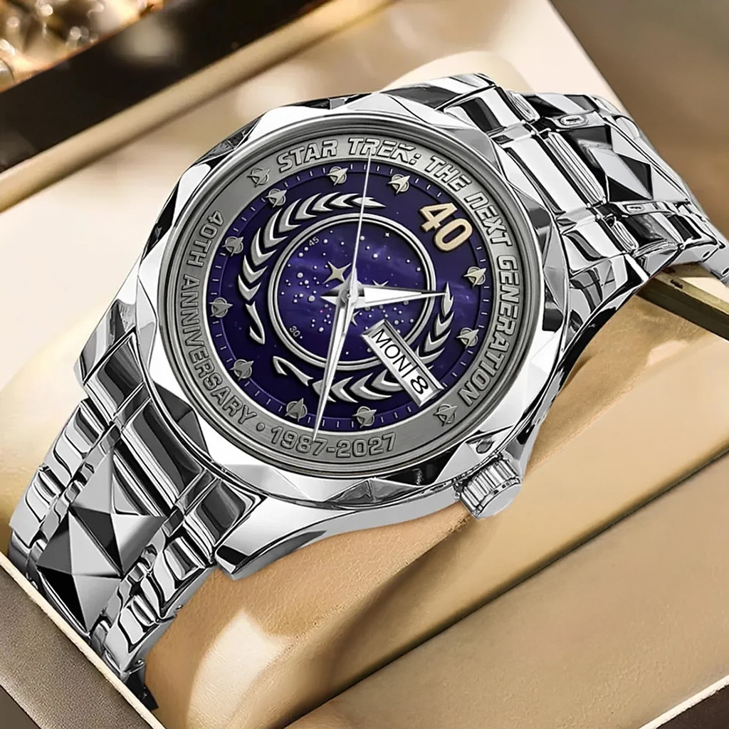 Star Trek The Next Generation 40th Anniversary Quartz Watch Star Trek Merch Husband Gifts