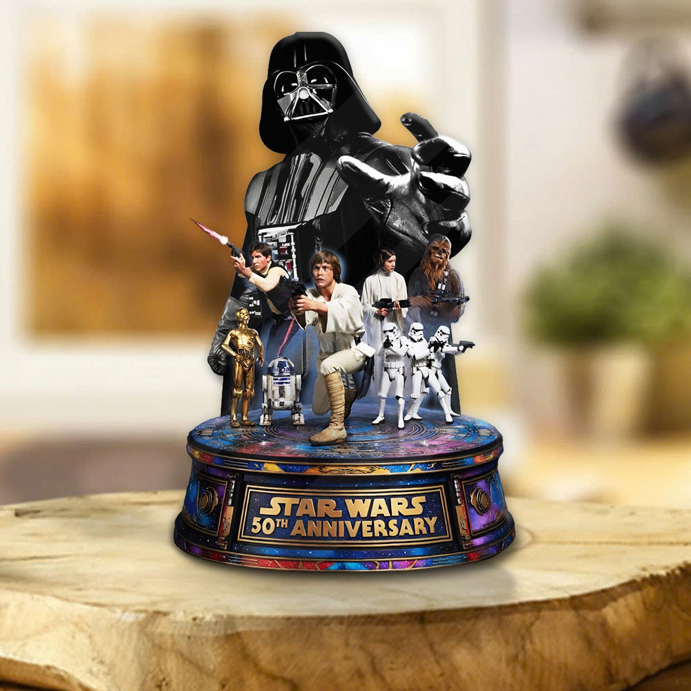 Star Wars 50th Anniversary Acrylic Plaque Star Wars Merch Gift For Fans
