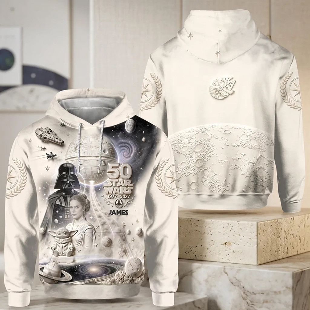 Star Wars 50th Anniversary Darth Vader Hoodie Star Wars Merch Best Gifts