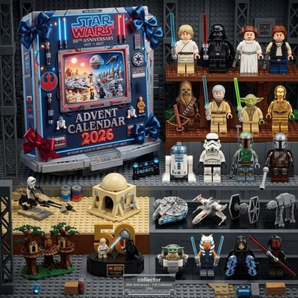 Star Wars 50th Anniversary Holiday 2026 Advent Calendar Christmas Ornaments Star Wars Merch - Image 2
