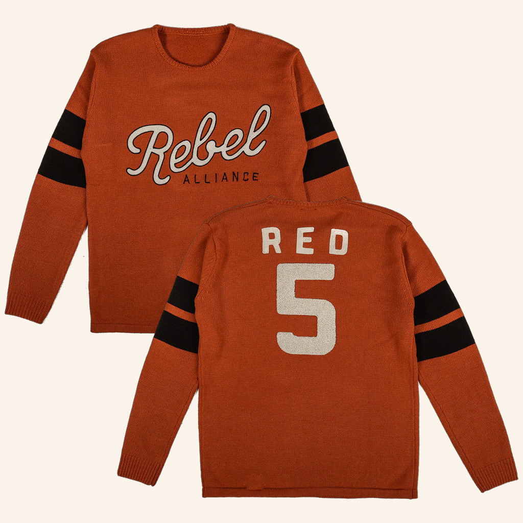 Star Wars Merch Rebel Alliance Varsity Sweater Red 5 Jumper Gifts For Friends