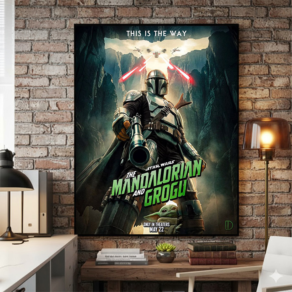 Star Wars The Mandalorian And Grogu New Poster 2026 This Is The Way Poster Wall Art Decor