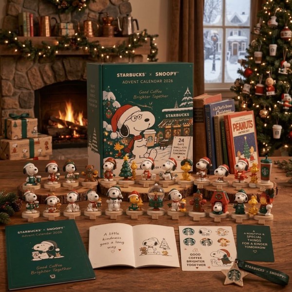 Starbucks X Snoopy Merch 2026 Starbucks Snoopy Advent Calendar Christmas Ornaments Xmas Gifts - Image 2
