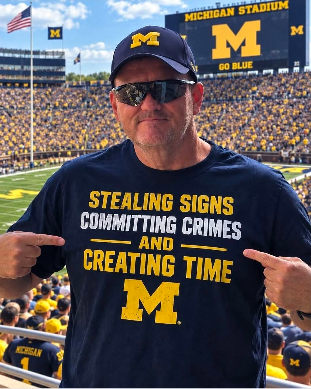 Stealing Signs Committing Crimes And Creating Time Shirt Michigan Wolverines Merch