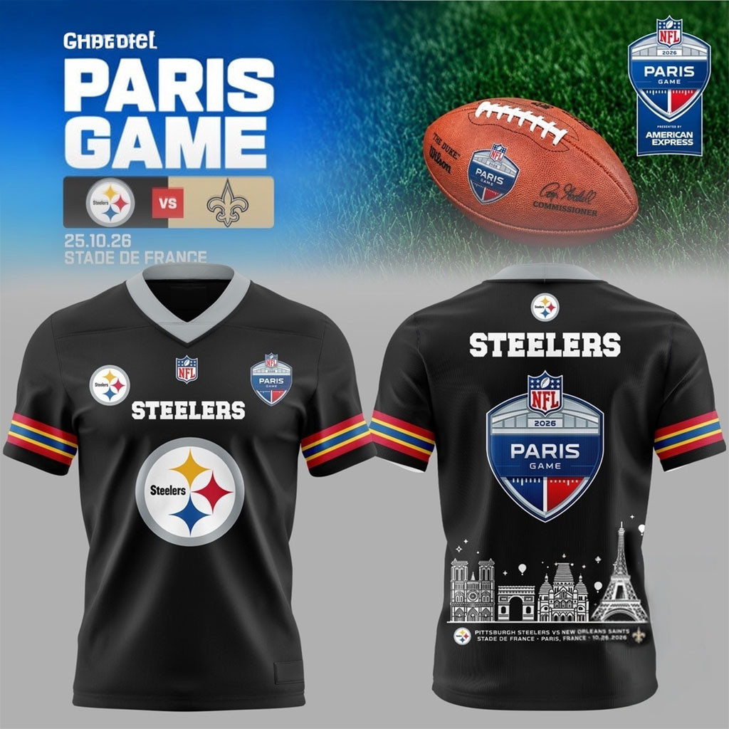 Steelers Paris Game Merch 2026 Pittsburgh Steelers To Paris Jersey Shirt Gift For Football Fans