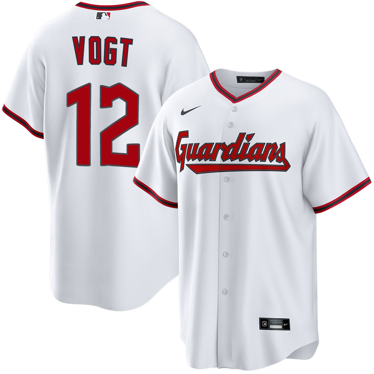 Stephen Vogt Cleveland Guardians 2026 Home Jersey - White