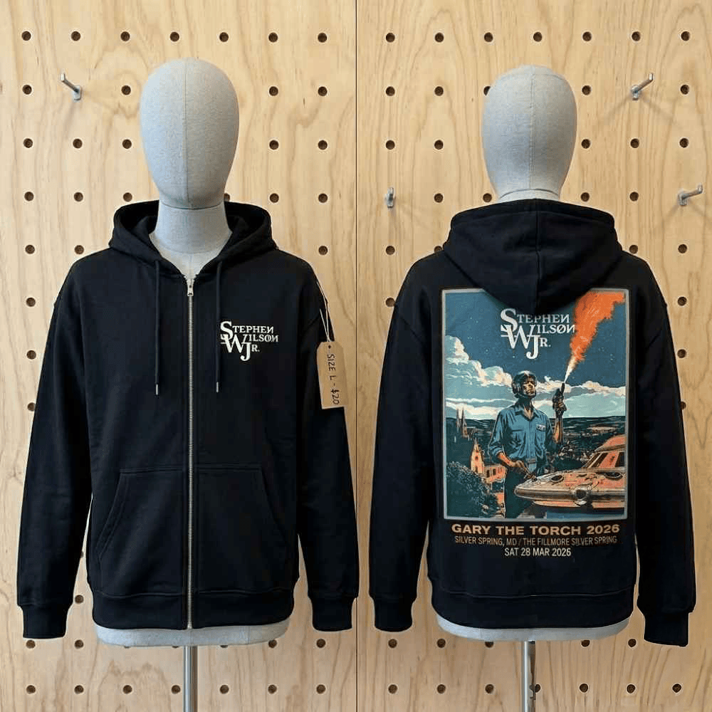 Stephen Wilson Jr Gary The Torch Tour 2026 Zip Hoodie Stephen Wilson Jr Merch Gifts For Fans