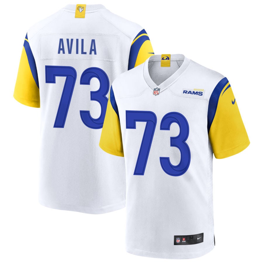 Steve Avila Los Angeles Rams 2025 Alternate Jersey - White